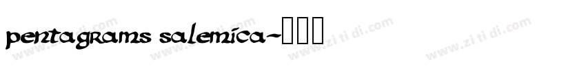 pentagrams salemica字体转换